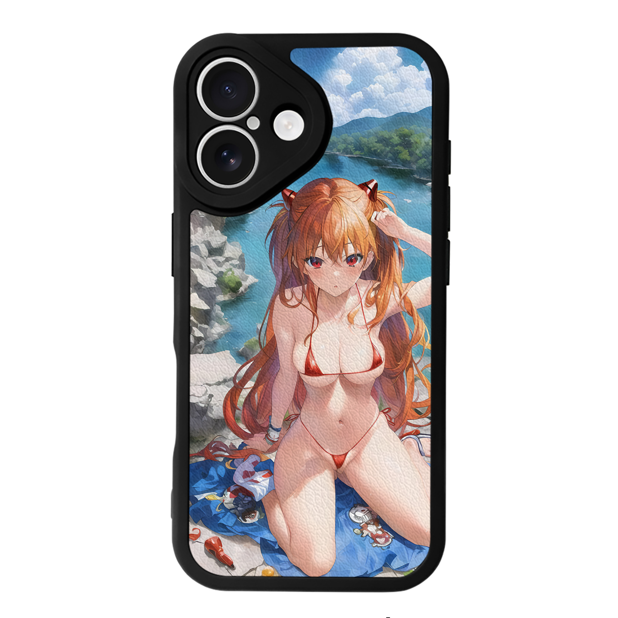 （画像用） EVA 新世紀エヴァンゲリオン 【iPhone 16シリーズ対応】シリコンスマホケース（レザー調） 材質：シリコン